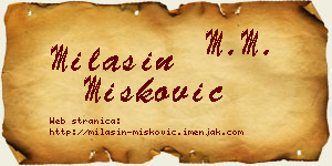 Milašin Mišković vizit kartica